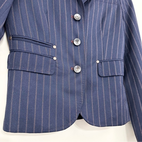 Fillmore Studios California Pinstripe Wool Blazer Jacket - Picture 2 of 11